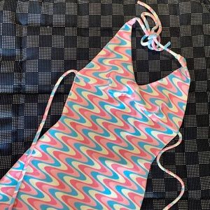 dev terry halter dress frankies wildflower